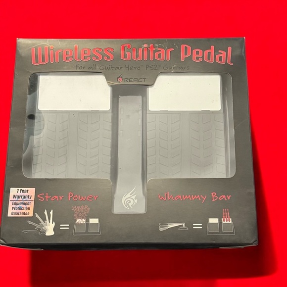 React Wireless Guitar Pedal For all Guitar Hero PS2 Guitar Star Power/Whammy Bar - Picture 1 of 2
